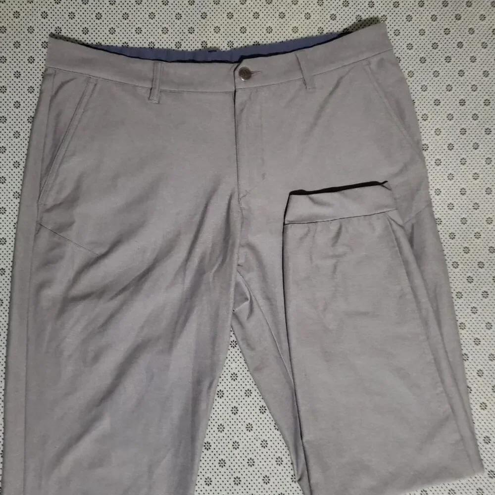 Adidas Adicross Golf Pants Mens 34x32 Gray Stretch Tapered DY3226